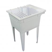 Transolid SM-19-FA - Floor-Mounted Laundry Tub 22.375'' W x 26'' D x 34.75'' H in Grey Gr