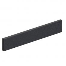 Transolid SSLQ22-4P - 22-in Bathroom Vanity Top Left-Hand Side Splash in Black Luxe