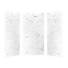 Transolid TR-SWK363672-47 - SaraMar 36-In X 36-In X 72-In Glue to Wall 3-Piece Shower Wall Kit