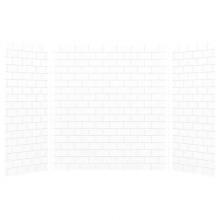 Transolid TR-SWK603672-21 - SaraMar 36-In X 60-In X 72-In Glue to Wall 3-Piece Shower Wall Kit