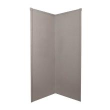 Transolid WK36NE96-B0 - 36'' x 36'' x 96'' Decor Corner Shower Wall Kit in Matrix Dusk