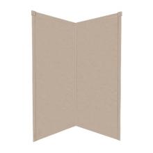 Transolid WK38NE72-A2 - 38'' x 38'' x 72'' Decor Corner Shower Wall Kit in Seaside