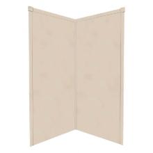 Transolid WK38NE72-A4 - 38'' x 38'' x 72'' Decor Corner Shower Wall Kit in Sand Castle