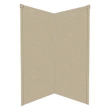 Transolid WK38NE72-B2 - 38'' x 38'' x 72'' Decor Corner Shower Wall Kit in Matrix Sand