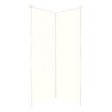 Transolid WK38NE96-A5 - 38'' x 38'' x 96'' Decor Corner Shower Wall Kit in White