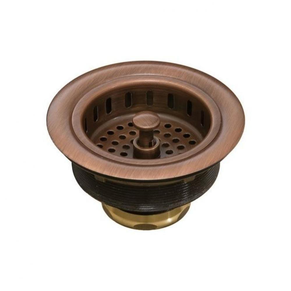 Antique Copper Basket Strainer