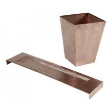 Thompson Traders AHRG1 - Hammered Rose Gold Wastebasket