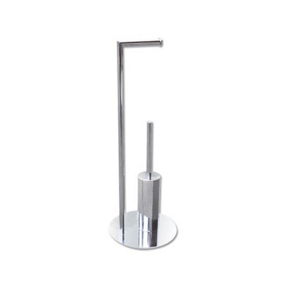 Freestanding Paper Holder w/Toilet Brush