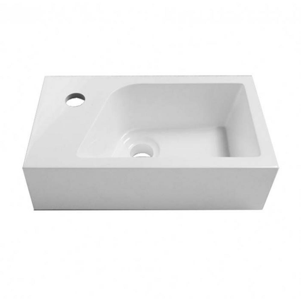 Shila Stone Single Basin 1apos;apos; lipsize - Matte or Glossy Finish