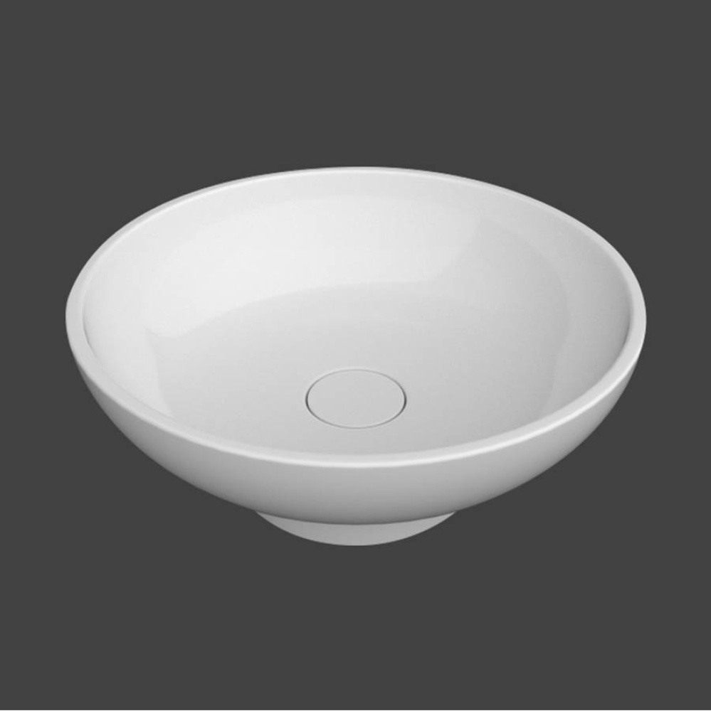 Shila Stone Single Basin - Hidden Circular Drain - 5.75 height
