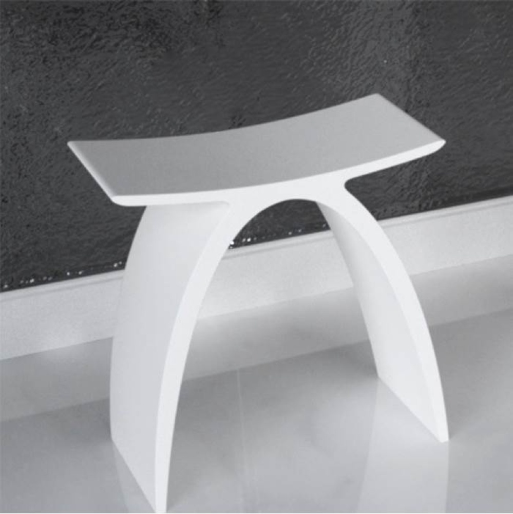 White stone resin stone resin stool