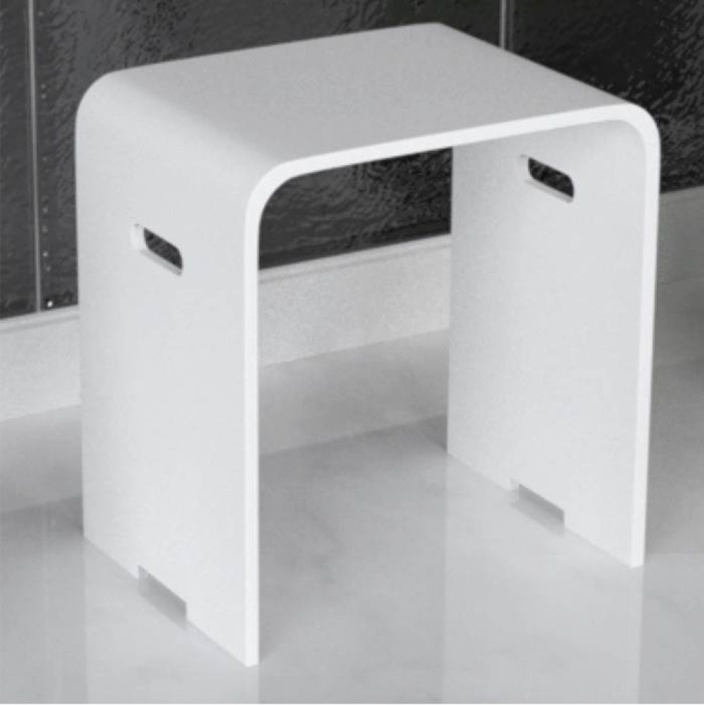 White stone resin stone resin stool
