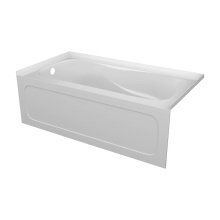 Valley Acrylic PRO6032SKLWHT - PRO tub 20'' skirt with pattern /armrests