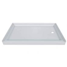 Valley Acrylic SBOD7248R - Single Threshold Offset Right Drain Showerbase 72 x 48''