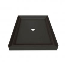 Valley Acrylic SBST4248-SGL-BLK - 42 x 48 Single Threshold Shower Base