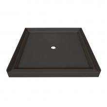 Valley Acrylic SBST4848-SGL-BLK - 48 x 48 Single Threshold Shower Base