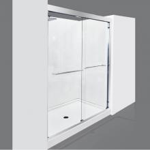 Valley Acrylic SD06-150 - Rolling Shower Door and a Single Fixed Panel