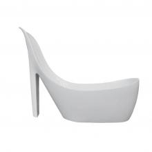 Valley Acrylic Stiletto (VA6217) White - 80 x 31 free standing