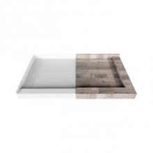 Valley Acrylic TMSBDTLD6642L - Tile Me Linear Double Threshold  Shower Base