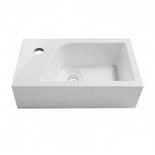 Valley Acrylic VA-A400-1MWHT/GWHT/1 - Shila Stone Single Basin 1apos;apos; lipsize - Matte or Glossy