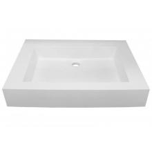 Valley Acrylic VA2419-0/1/4/8WHT/2.5 - Shila Stone Single Basin 2.5apos;apos; lipsize