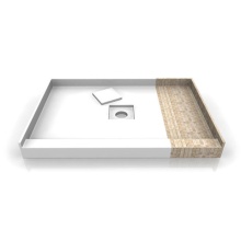 Valley Acrylic TMSBSTCD7230 - Tile Me Centred Square Single Threshold  Shower Base