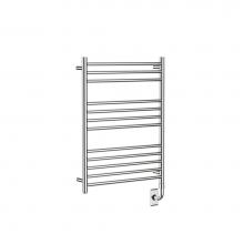 Vogue EU2 31.5x23.6x3.9-Polished Stainless Steel - European Classics Stock Towel Dryer - Electric Only - Polished Stainless Steel