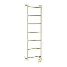 Vogue EUC2 60x20x4-7BAR-R-Polished Brass - European Classics Custom Romolo Towel Dryer - Electric Only - Polished Brass