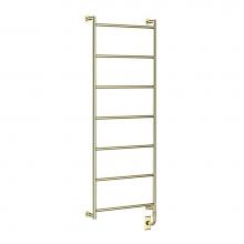 Vogue EUC2 60x24x4-7BAR-C-Polished Brass - European Classics Custom Cylinder Towel Dryer - Electric Only - Polished Brass