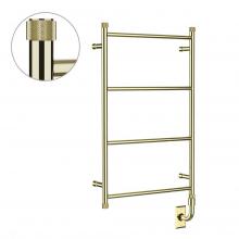 Vogue EUC3 32x20x4-4BAR-Polished Brass - European Classics Custom Towel Dryer - Electric Only - Polished Brass