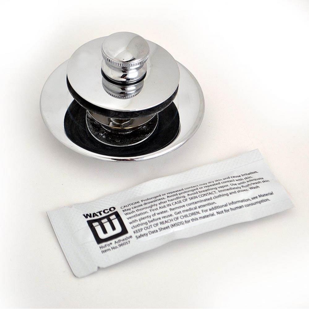 Nufit Lift And Turn Tub Closure Chrome Plated