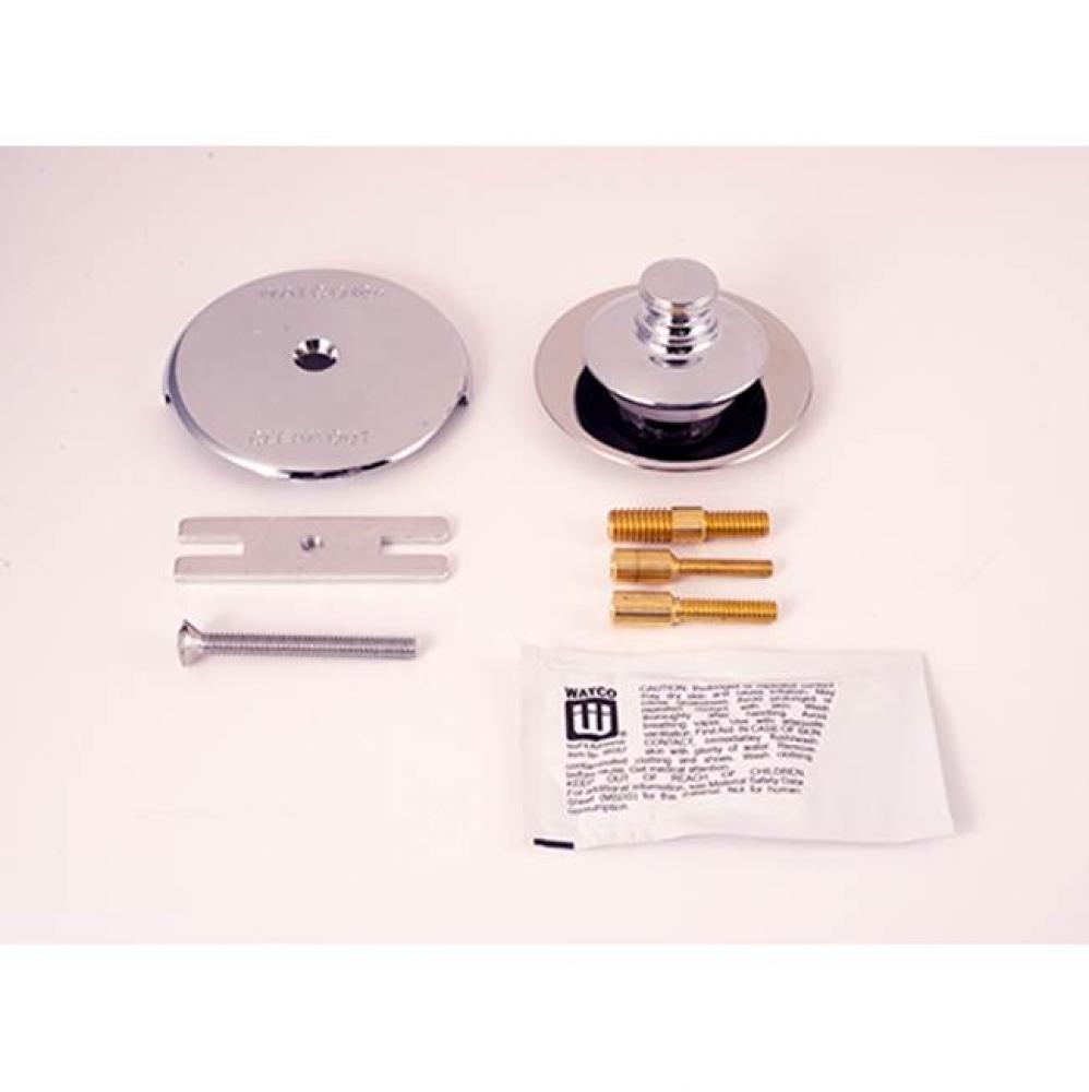 Universal Nufit Push Pull Trim Kit - Silicone Chrome Plated All 3 Threaded Adapter Pins