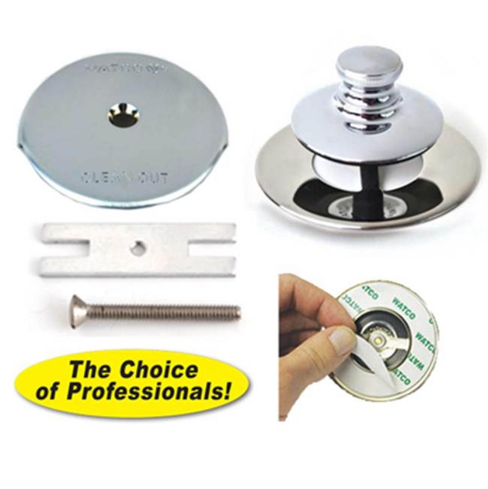 Universal Nufit Push Pull Trim Kit - Silicone Chrome Plated Watco Bonding Strip