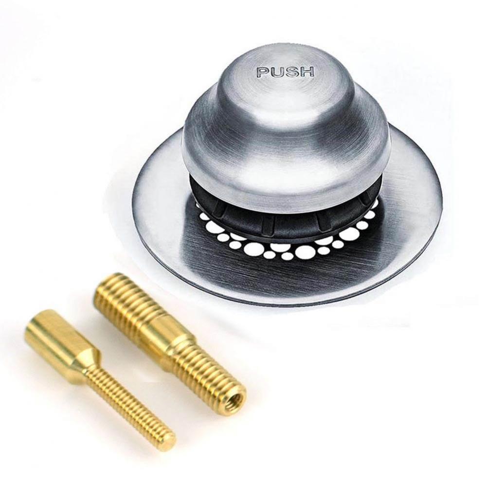 Universal Nufit Fa Tub Closure - 3/8-5/16 Brs Pin Chrome Plated Grid Strainer 3/8-5/16 And No.10-2