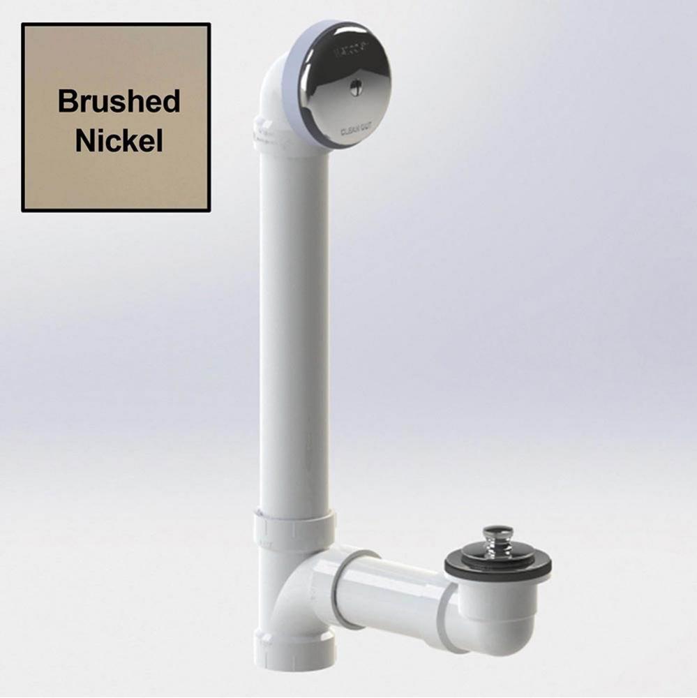 Push Pull Bath Waste For Tubs To 16-In Sch 40 Pvc Bone