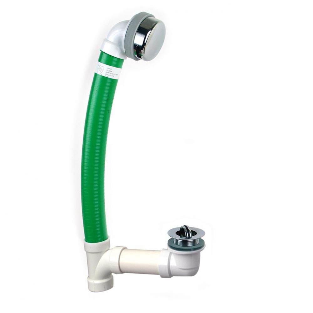 Flex924 Presflo Flexible Pvc W/Sch 40 Sanitary Tee De Pvc Chrome Plated