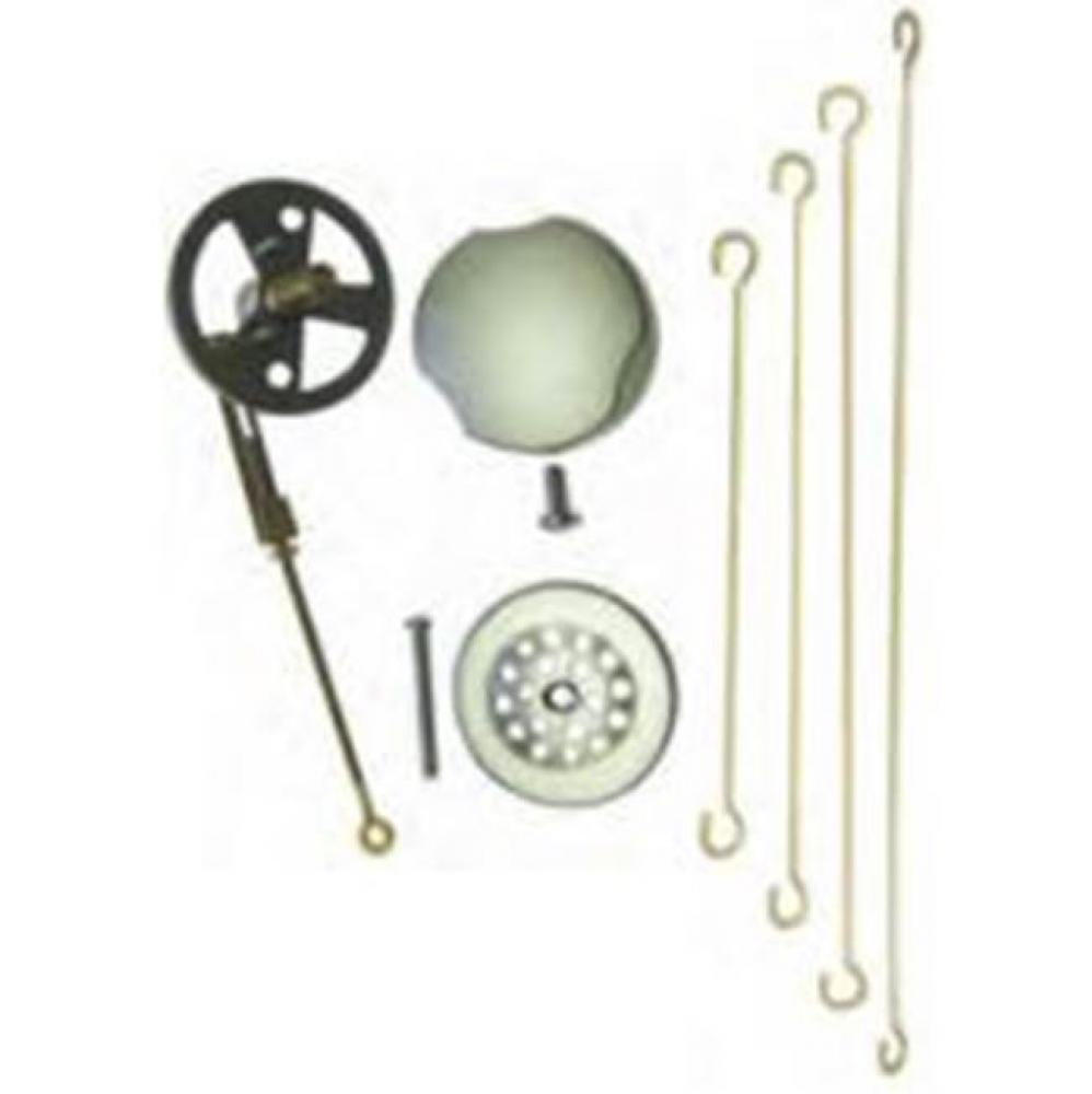 Turnstyle Trim And Linkage Tubs To 24'' No Body Chrome Brushed