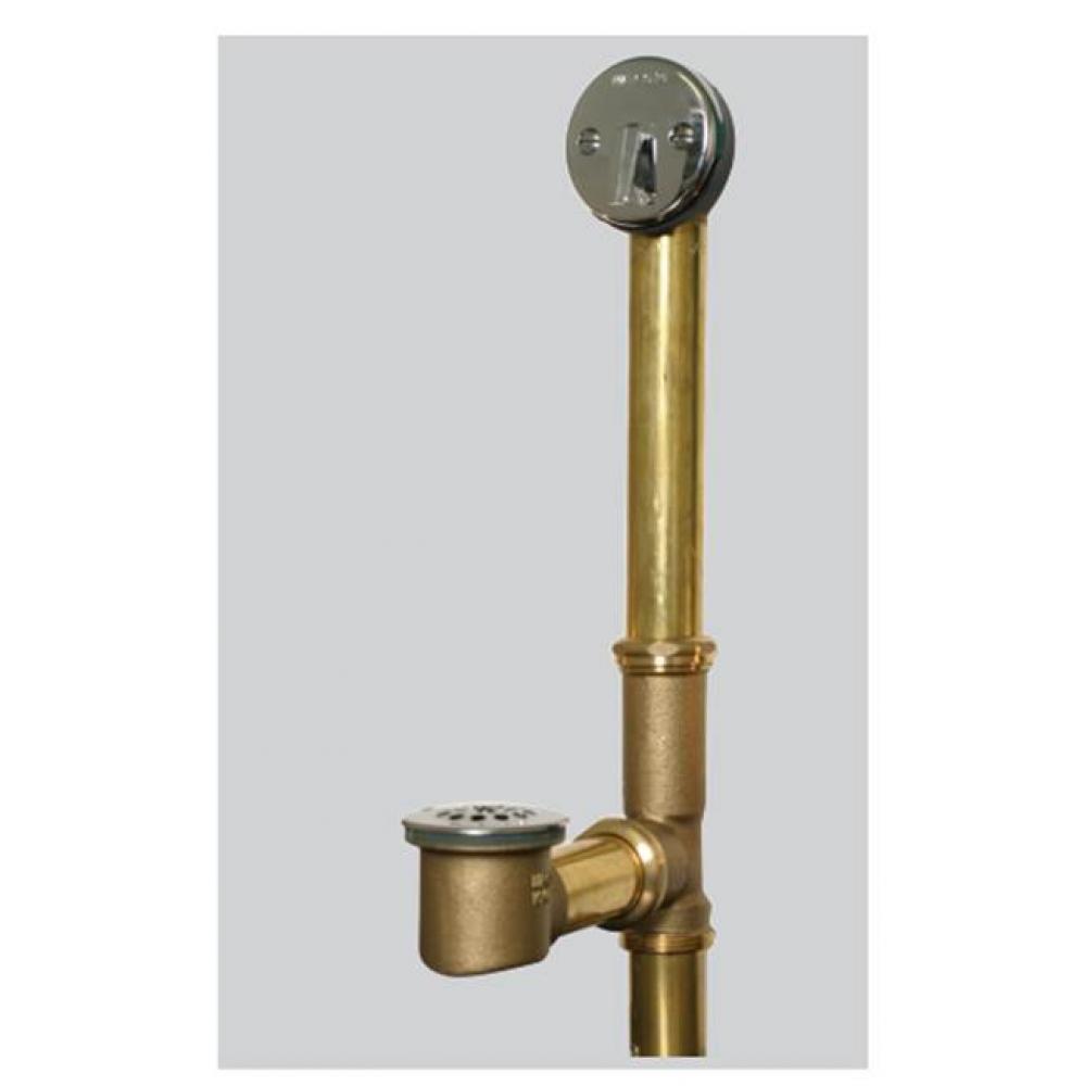 Quick Adjust Trip Lever Tubs To 16-In. 20-Ga Brass Brs Bone
