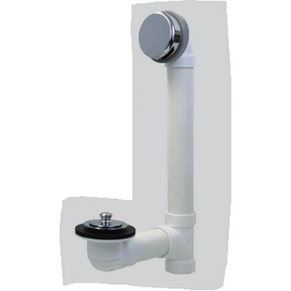 Innovator Lift And Turn Bath Waste Tubs To 16-In. Sch 40 Pvc White Plumbers Pack