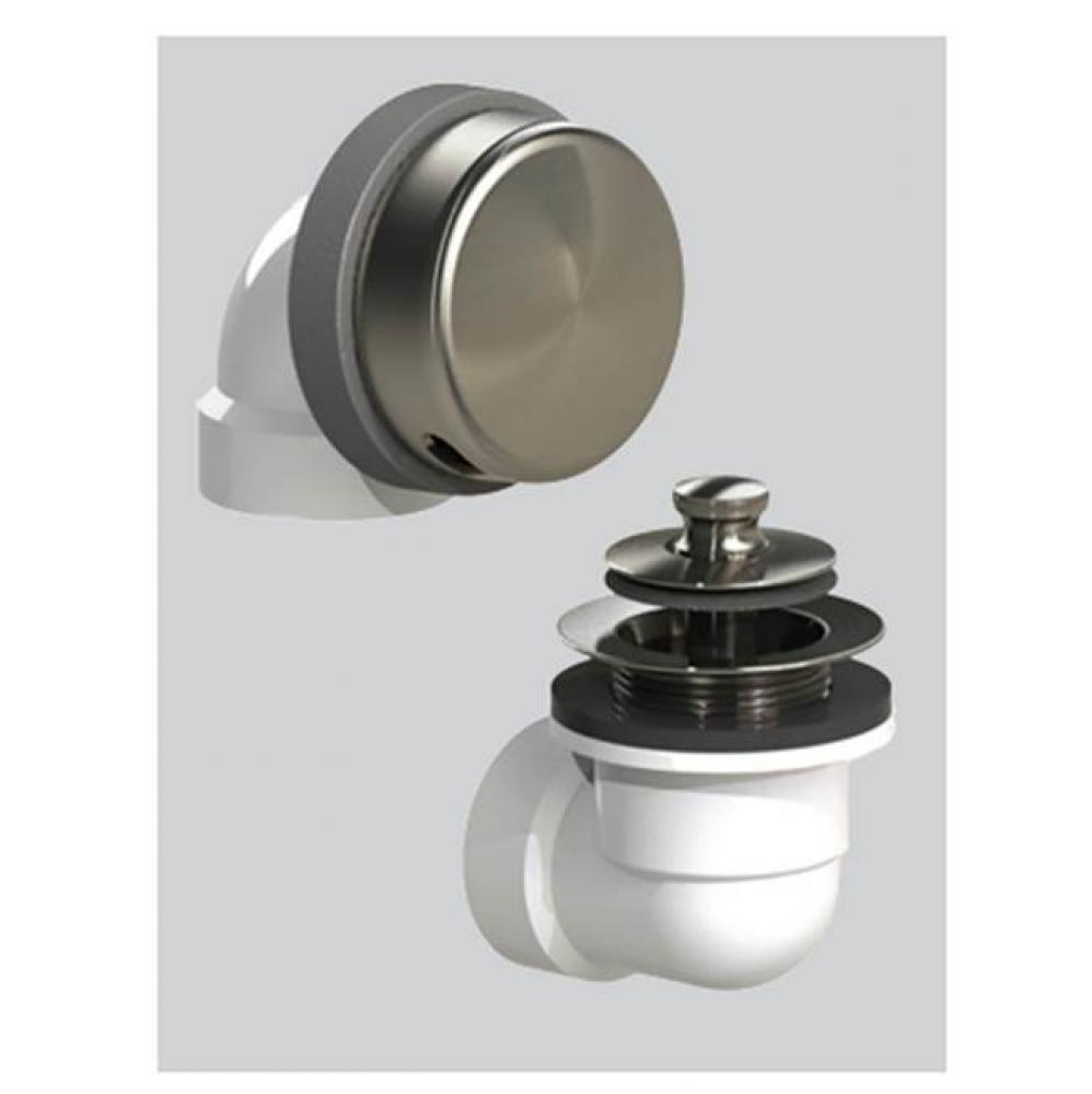 Innovator Push Pull Half Kit Rough-In No Testing Sch 40 Pvc Chrome Brushed