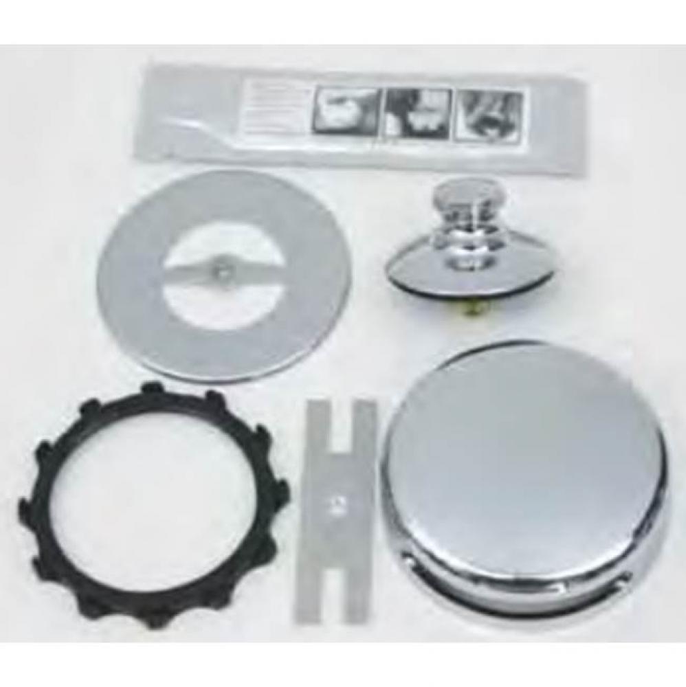 Universal Nufit Innovator Pp Trim Kit - Silicone Chrome Brushed Grid Strainer No.10-24 Adapter Pin