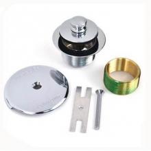 Watco Manufacturing 38190-CP-2H-BFP - Push Pull Trim Kit 1.625-16 X 1.25 Body No.38101 Bushing Chrome Plated 2-Hole Faceplate Blank Face