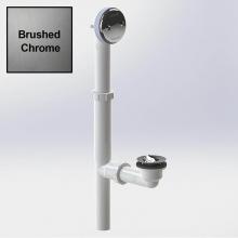 Watco Manufacturing 500-PF-PVC-CB - Presflo Bath Waste Tubular Plastic Pvc Chrome Brushed