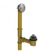 Watco Manufacturing 501-PP-BRS-CB - Push Pull Bath Waste Tubs To 16-In. 17-Ga Brass Brs Chrome Brushed
