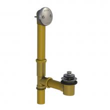 Watco Manufacturing 551-PP-BRS-NP - Push Pull Bath Waste Tubs To 24-In. 17-Ga Brass Brs Nickel Polished ''Pvd''