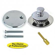 Watco Manufacturing 4870N-PP-CP-G-2H-51 - Universal Nufit Pp Trim Kit - Chrome Plated Grid Strainer 2-Hole Faceplate No.10-24 Adapter Pin Br