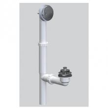 Watco Manufacturing 500-LT-PVC-NP-EX5 - Lift And Turn Bath Waste Tubular Plastic Pvc Nickel Polished ''Pvd'' 5 In Exte