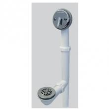 Watco Manufacturing 500-TQ-PVC-CP-BDE - Quick Adjust Trip Lever Tubular Plastic Pvc Chrome Plated Brass Drain Ell