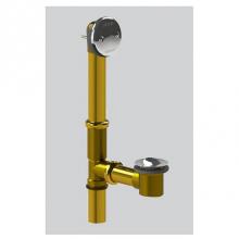 Watco Manufacturing 502-PF-BRS-CP-MS - PRESFLO Bath Waste, Tubs to 16-In., 20-GA Brass BRS, Chrome Plated, Brs Stopper Assy (CP only)