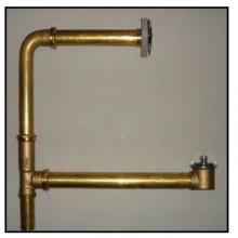 Watco Manufacturing 568-FA-BRS-BZ - Foot Act. Through-Wall Bath Waste Tubs To 24-In. 17G Brs Brs Rubbed Bronze